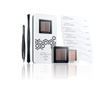 BB DUO EYEBROW KIT - LIGHT/MEDIUM BROWN